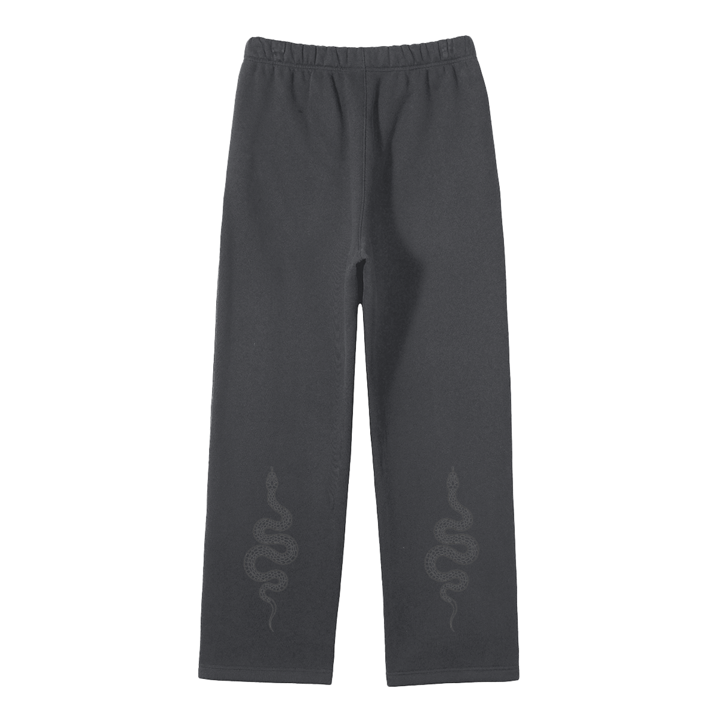 ADZ Snake Code Unisex Solid Color Fleece Straight Leg Pants
