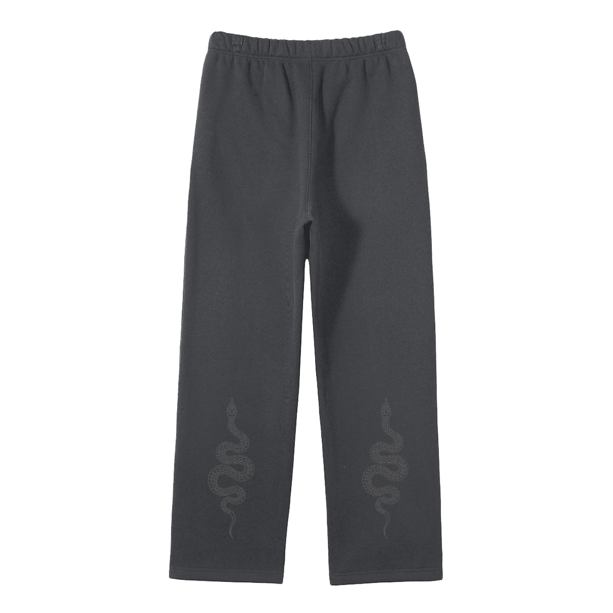 ADZ Snake Code Unisex Solid Color Fleece Straight Leg Pants
