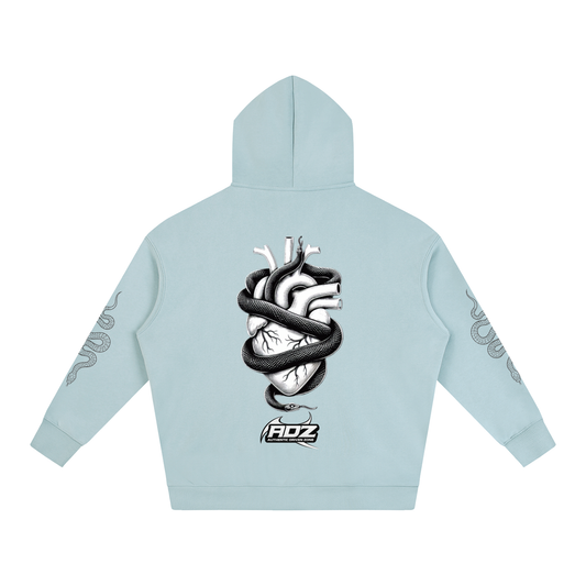 ADZ Snake Code Oversize Fleeced Hoodie (pocket)