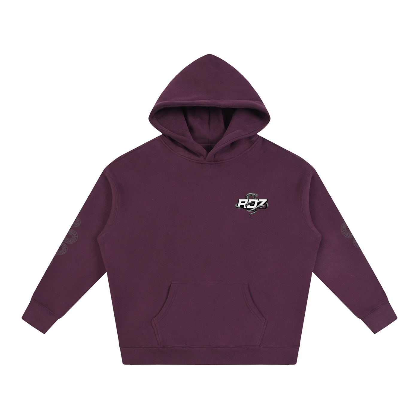 ADZ Snake Code Oversize Fleeced Hoodie (pocket)