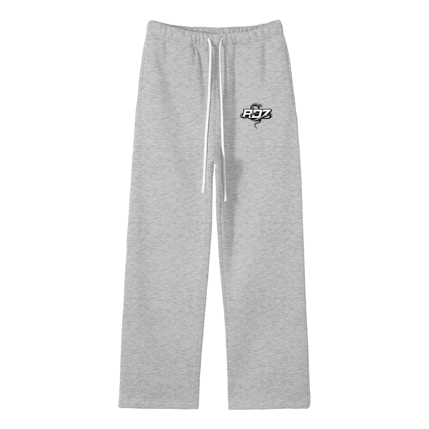ADZ Snake Code Unisex Solid Color Fleece Straight Leg Pants