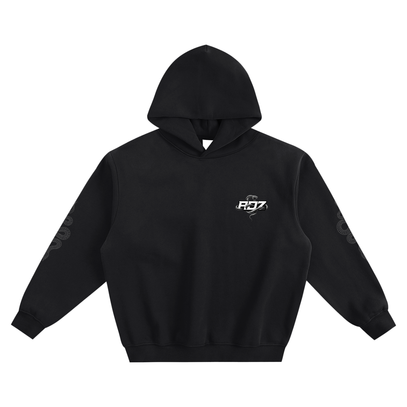 ADZ Snake Code Fleeced Boxy Hoodie (N0 POCKET)