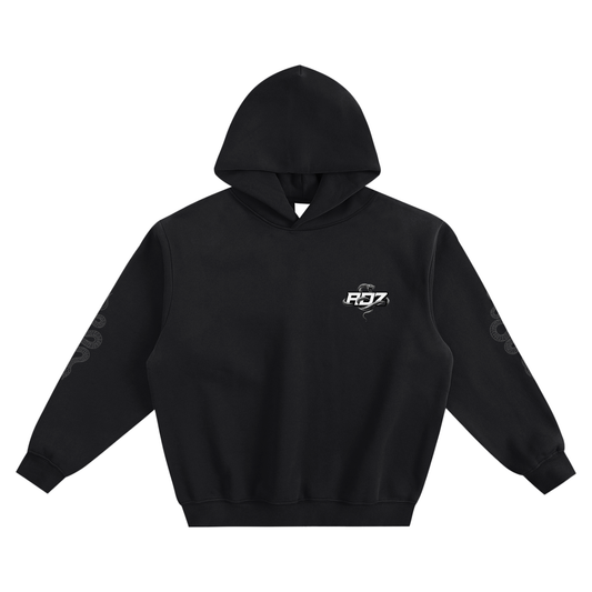 ADZ Snake Code Fleeced Boxy Hoodie (N0 POCKET)
