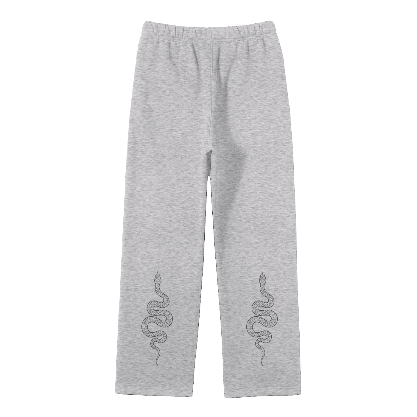 ADZ Snake Code Unisex Solid Color Fleece Straight Leg Pants