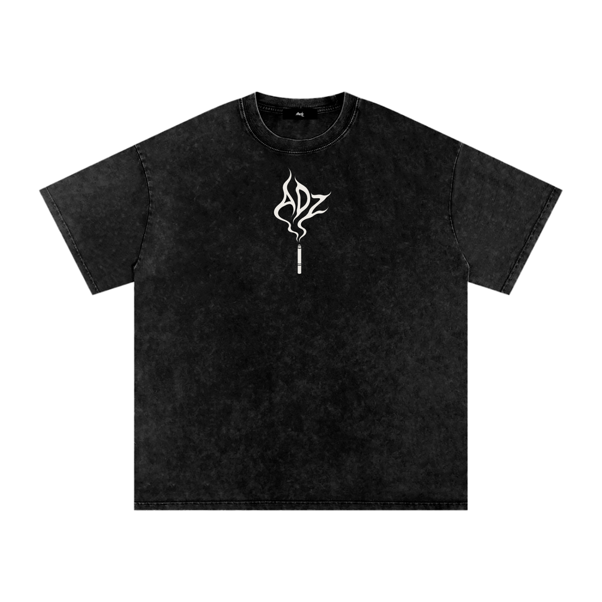 ADZ Last Drag Snow Washed Oversized Cotton T-Shirt