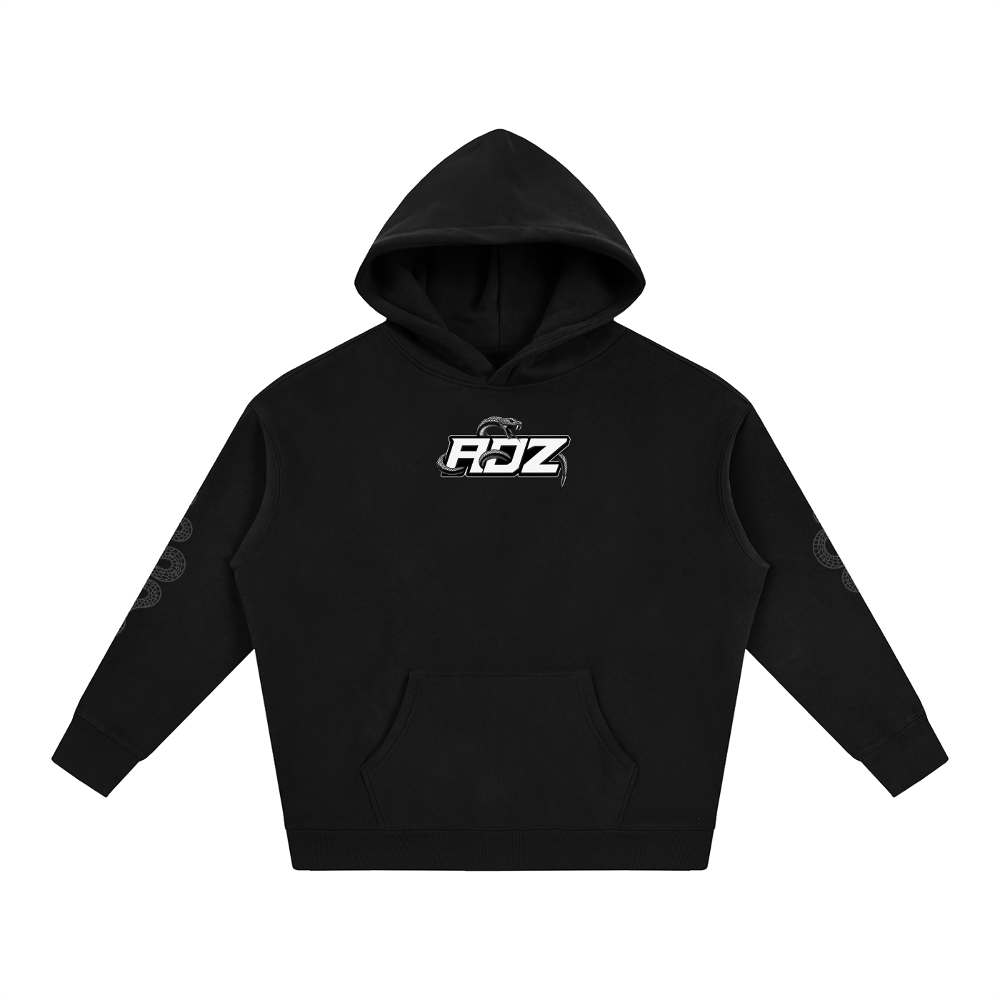 ADZ Snake Code Oversize Fleeced Hoodie (pocket)