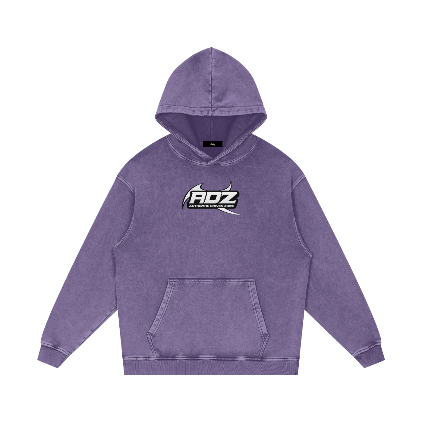 ADZ Tough Love Snow Washed Loose Cotton Hoodie