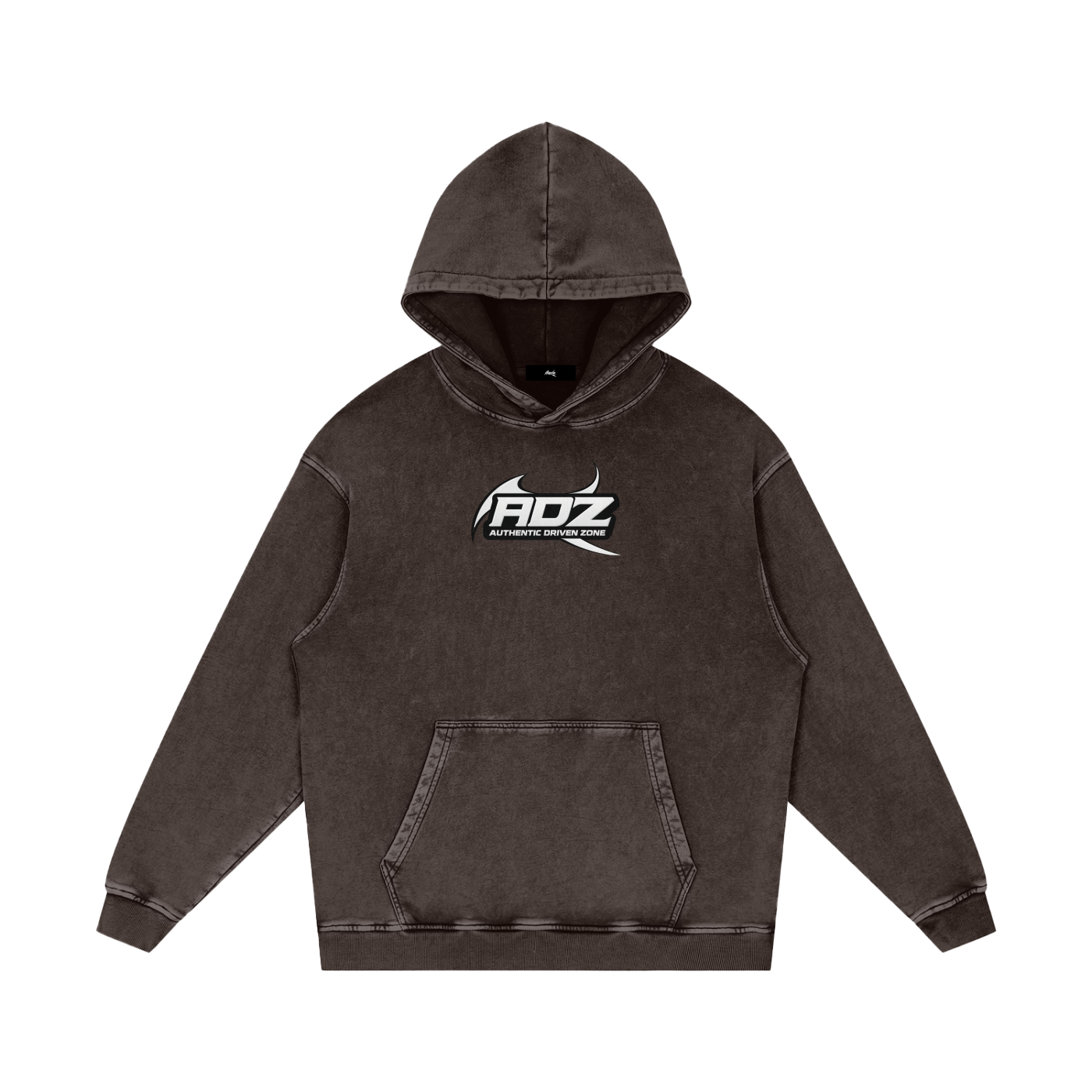 ADZ Tough Love Snow Washed Loose Cotton Hoodie