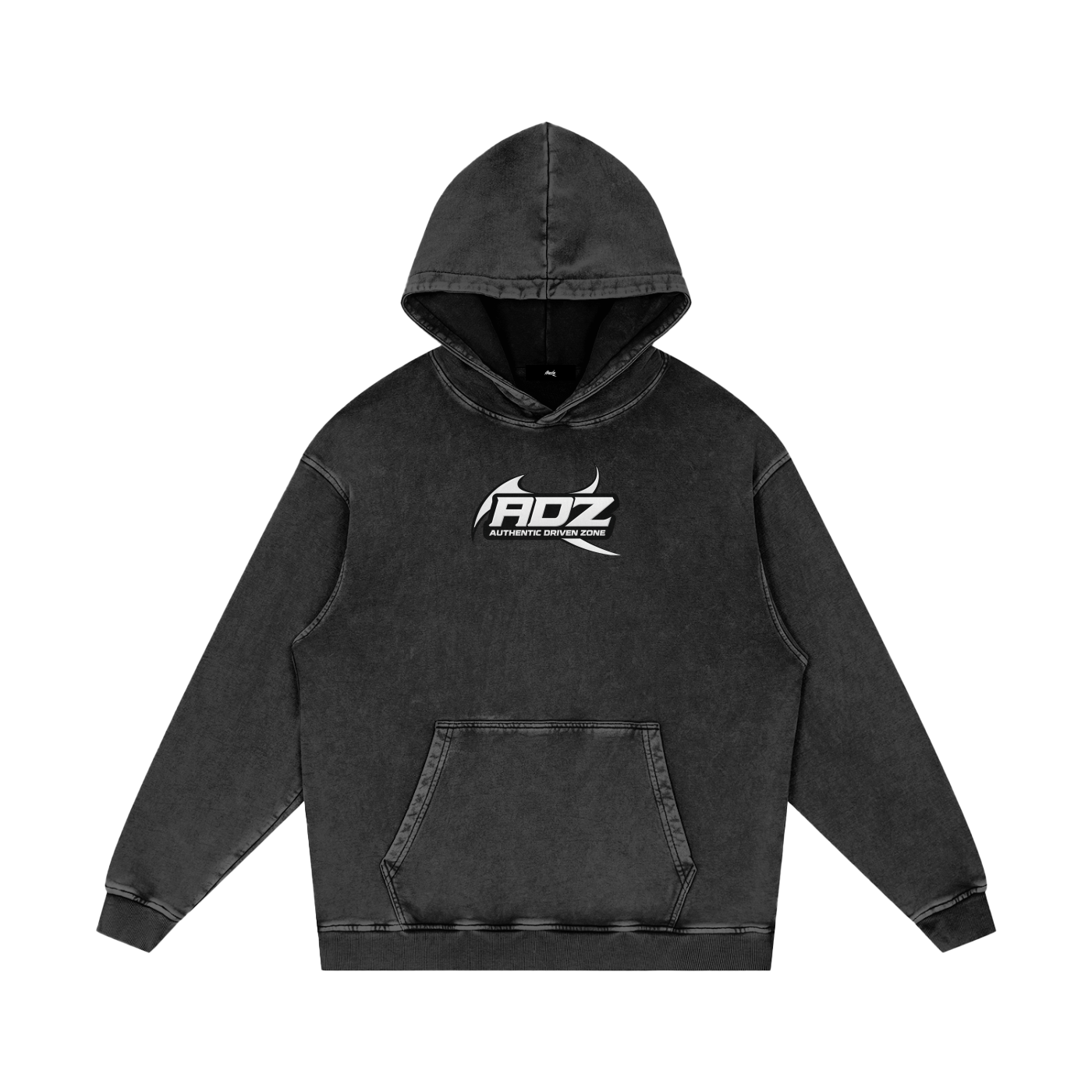 ADZ Tough Love Snow Washed Loose Cotton Hoodie