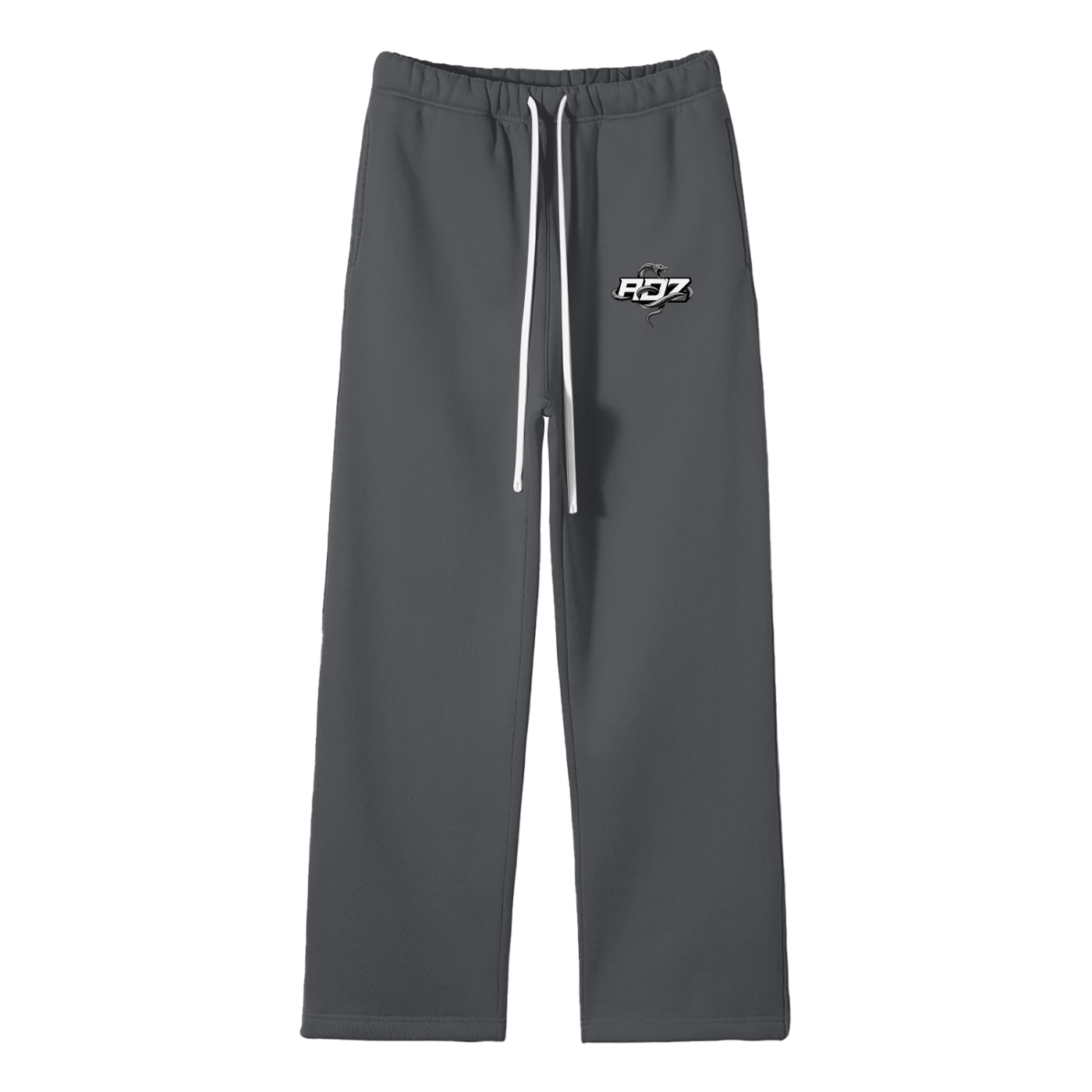 ADZ Snake Code Unisex Solid Color Fleece Straight Leg Pants