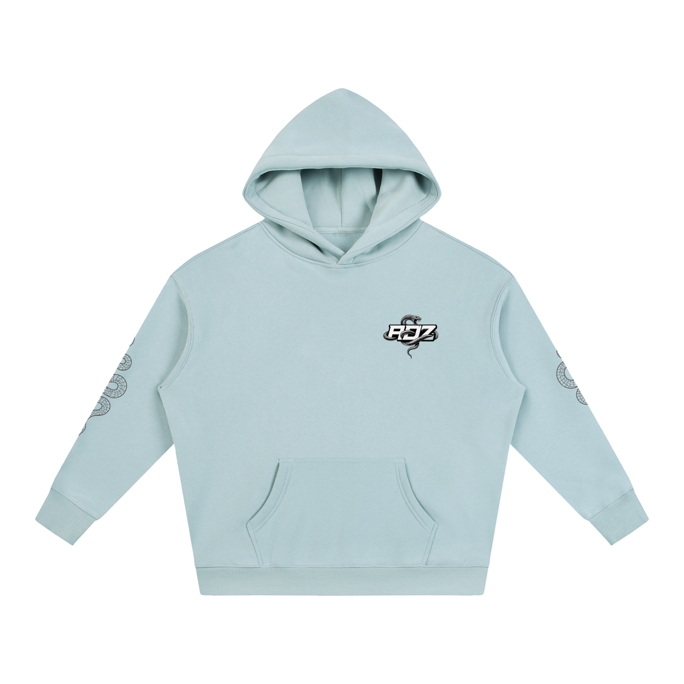 ADZ Snake Code Oversize Fleeced Hoodie (pocket)