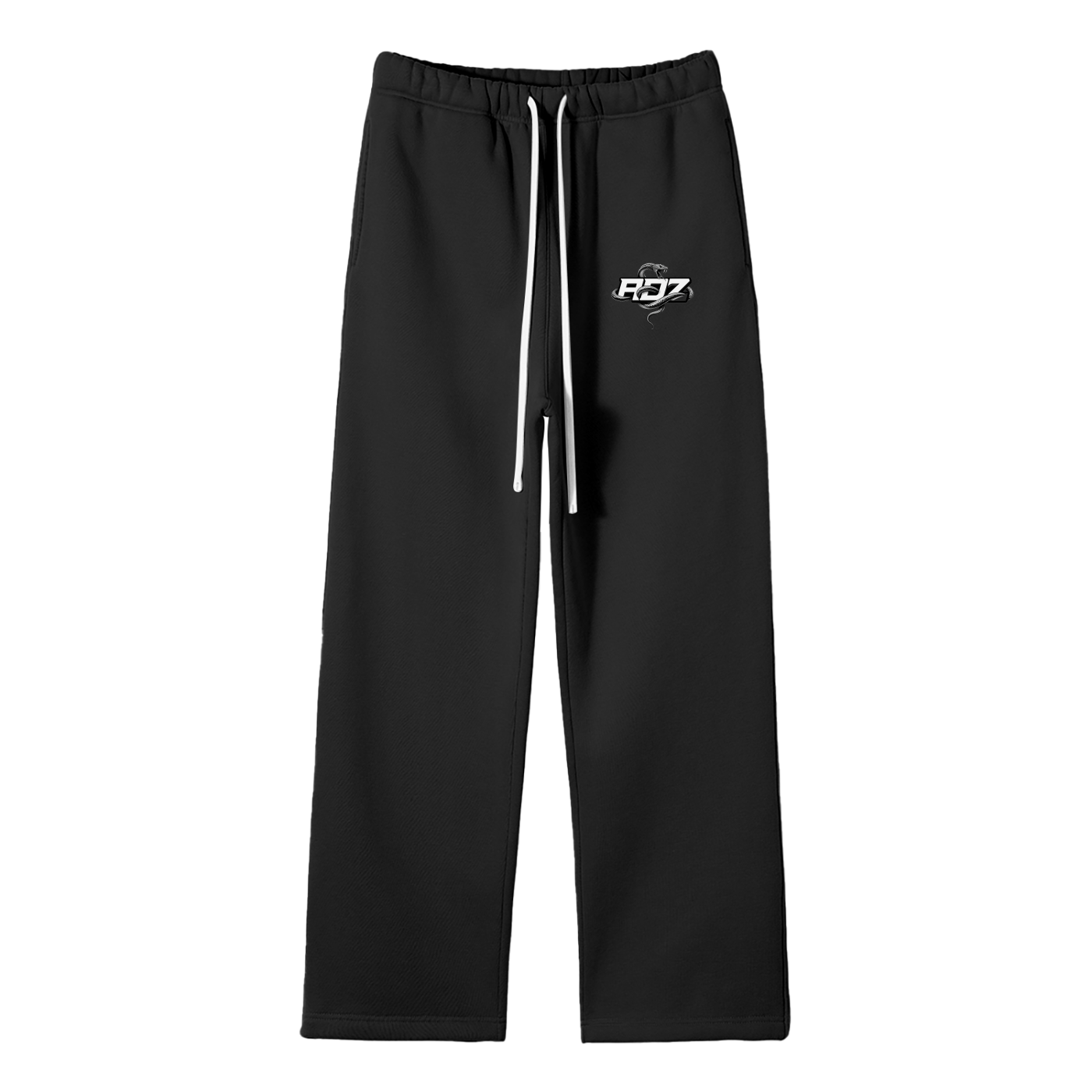 ADZ Snake Code Unisex Solid Color Fleece Straight Leg Pants