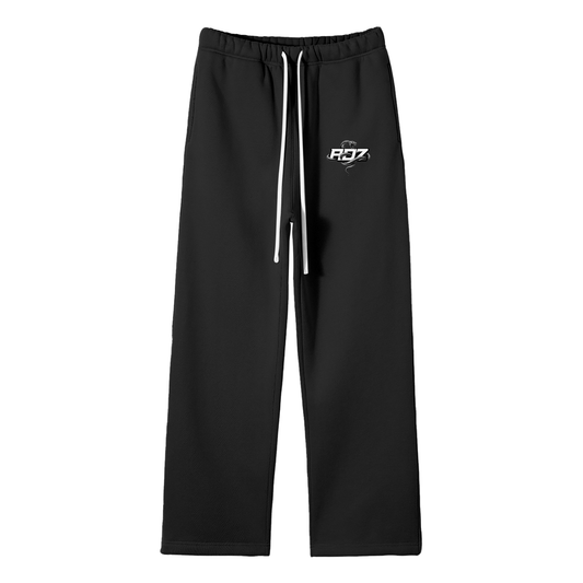 ADZ Snake Code Unisex Solid Color Fleece Straight Leg Pants